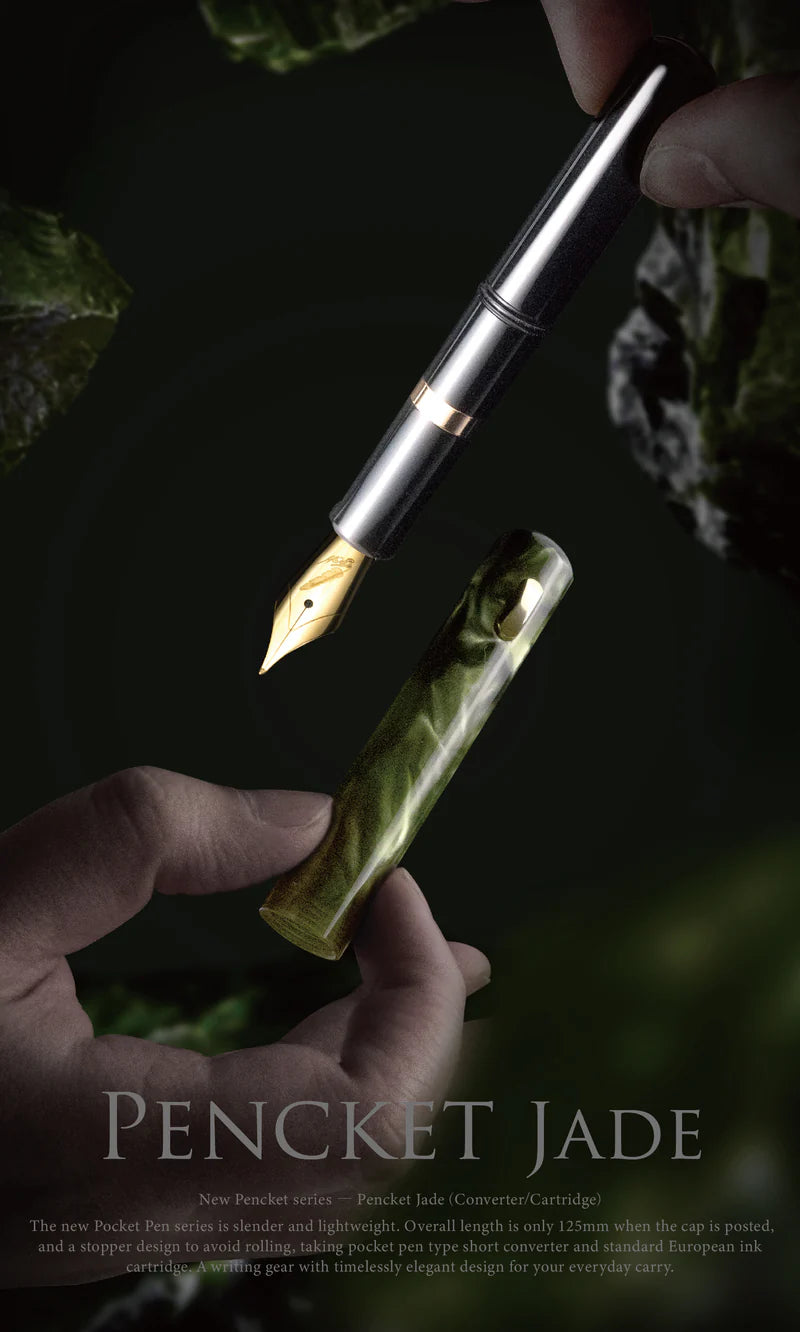 Fine Writing Pencket Fountain Pen: Jade