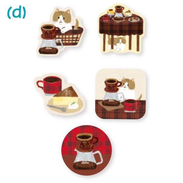 Furukawa Paper: Washi Paper Flake Stickers - Kalita: Life is Coffee Series