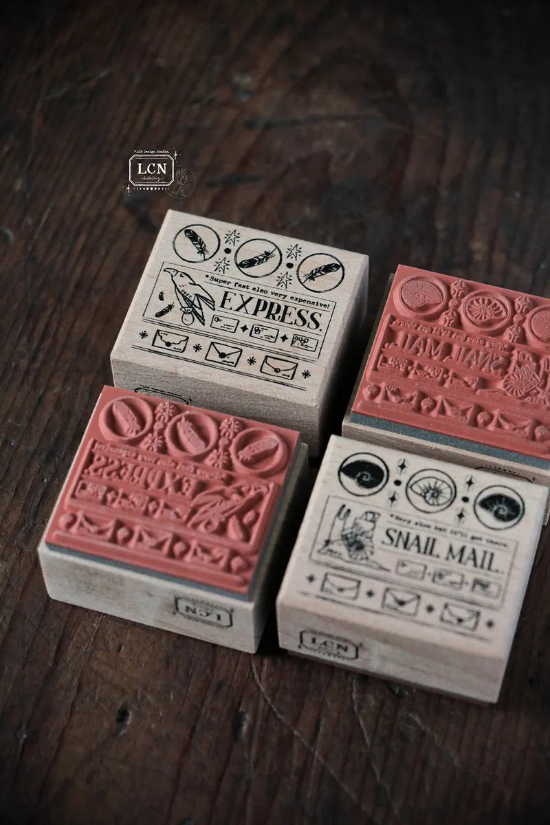 LCN Postal Signs rubber stamp set 1