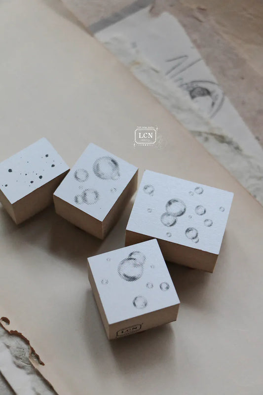 LCN Bubbles rubber stamp set