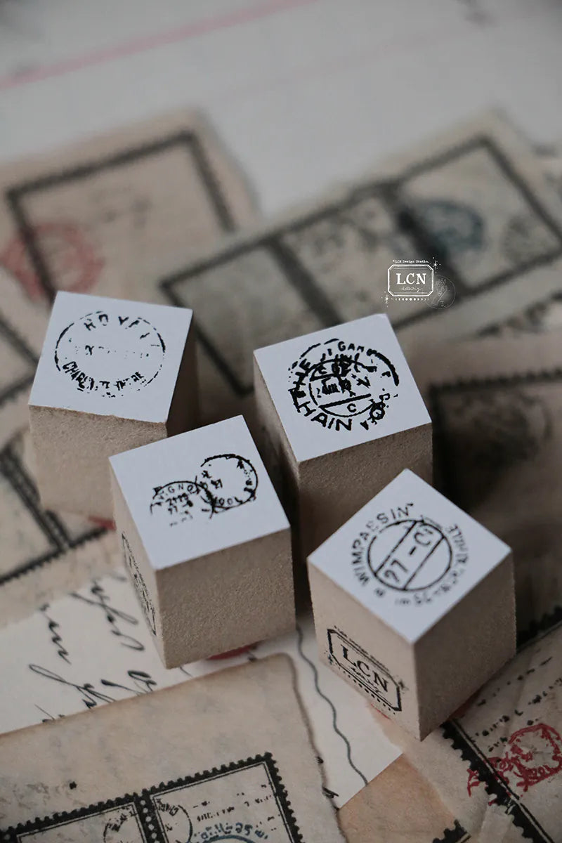 LCN rubber stamp set: Mini Postage Marks