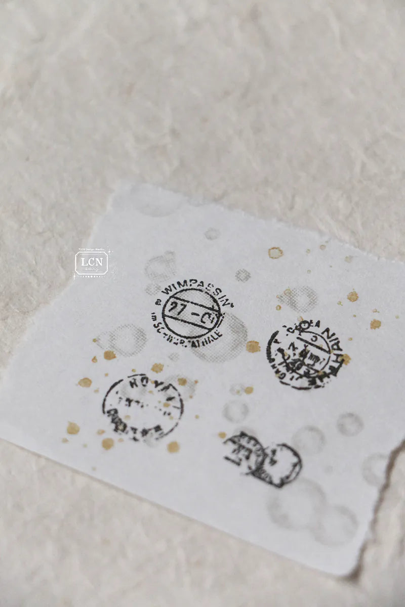 LCN rubber stamp set: Mini Postage Marks