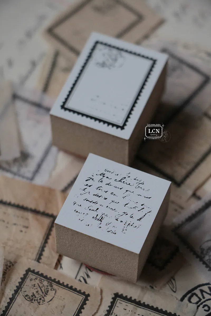 LCN rubber stamp set: Postage stamp L