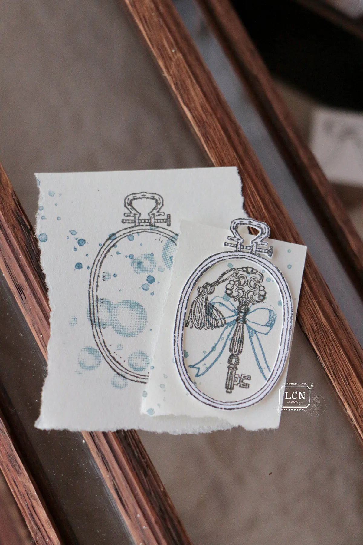 LCN Rubber Stamp: Embroidery Hoop