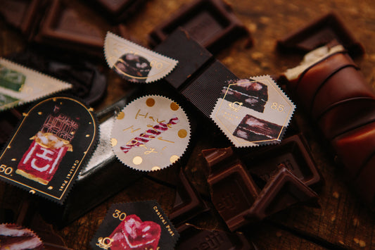 OURS sticker: Chocolate stamp sticker