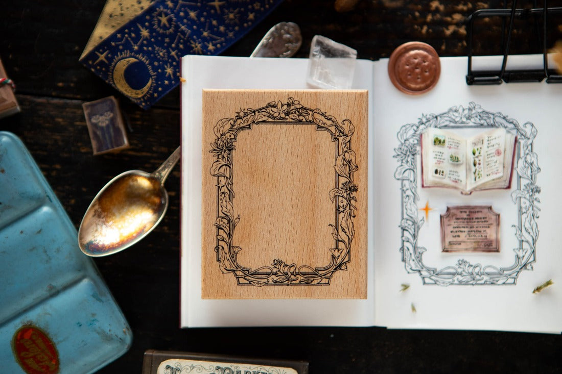 OURS rubber stamp: Flower Frame B