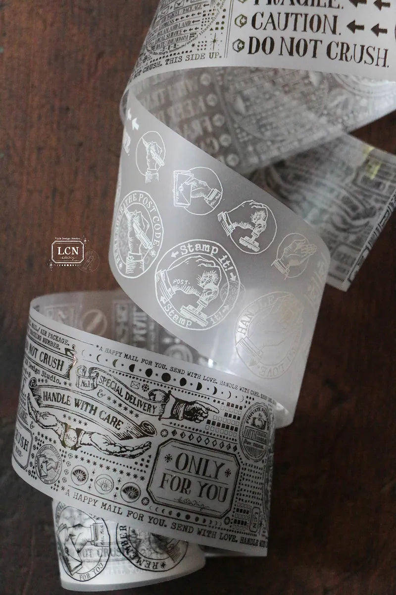 LCN masking tape: All about Postage - UV printing matte PET tape