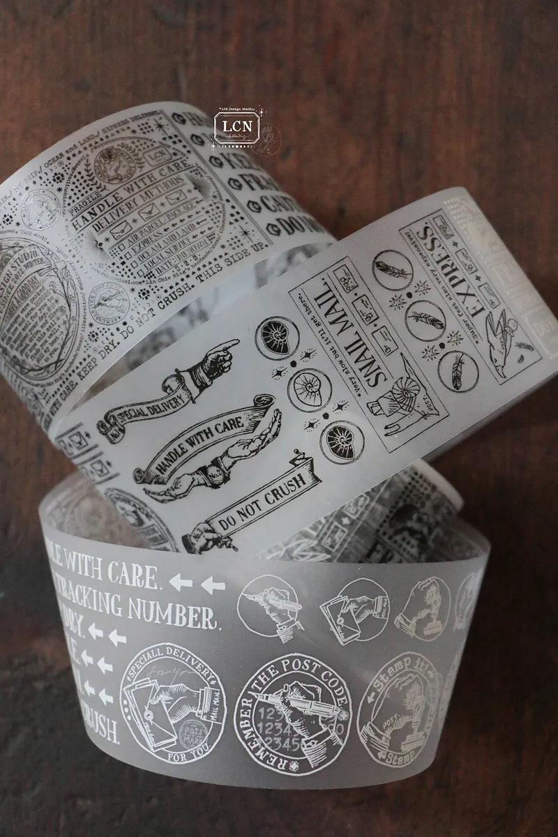 LCN masking tape: All about Postage - UV printing matte PET tape