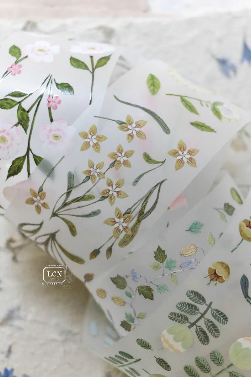 LCN masking tape: Flower no.1 - color UV printing matte PET tape