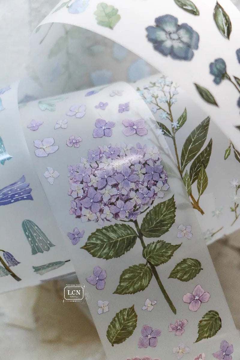 LCN masking tape: Flower no.2 - color UV printing matte PET tape