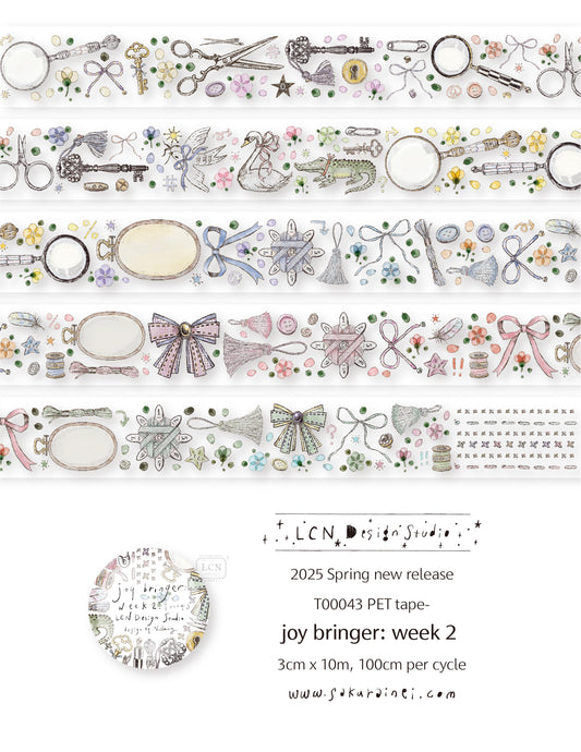 LCN PET tape: Joy Bringer: Week 2 - UV printing matte PET tape