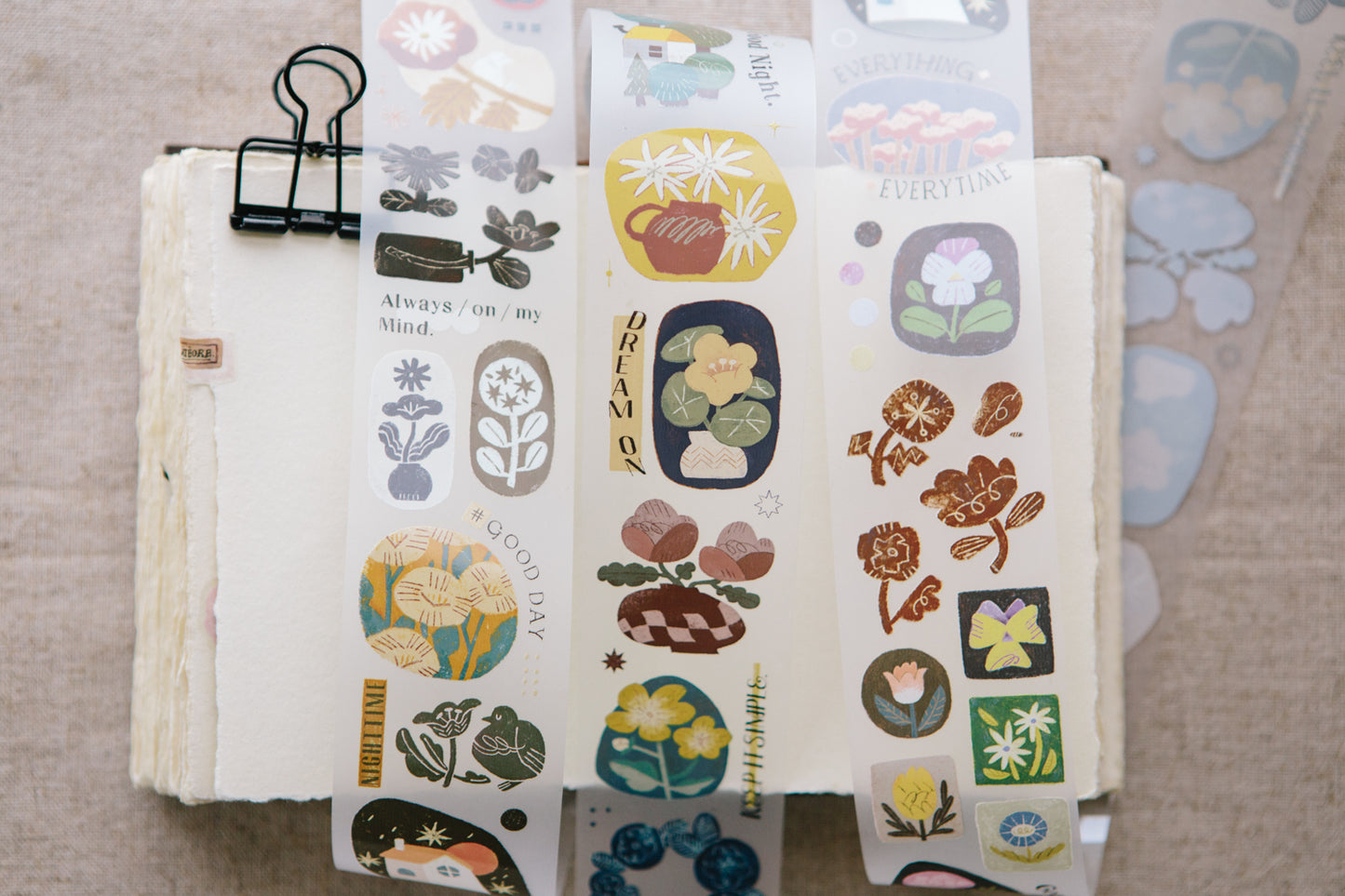 OURS masking tape: All the Flowers PET tape