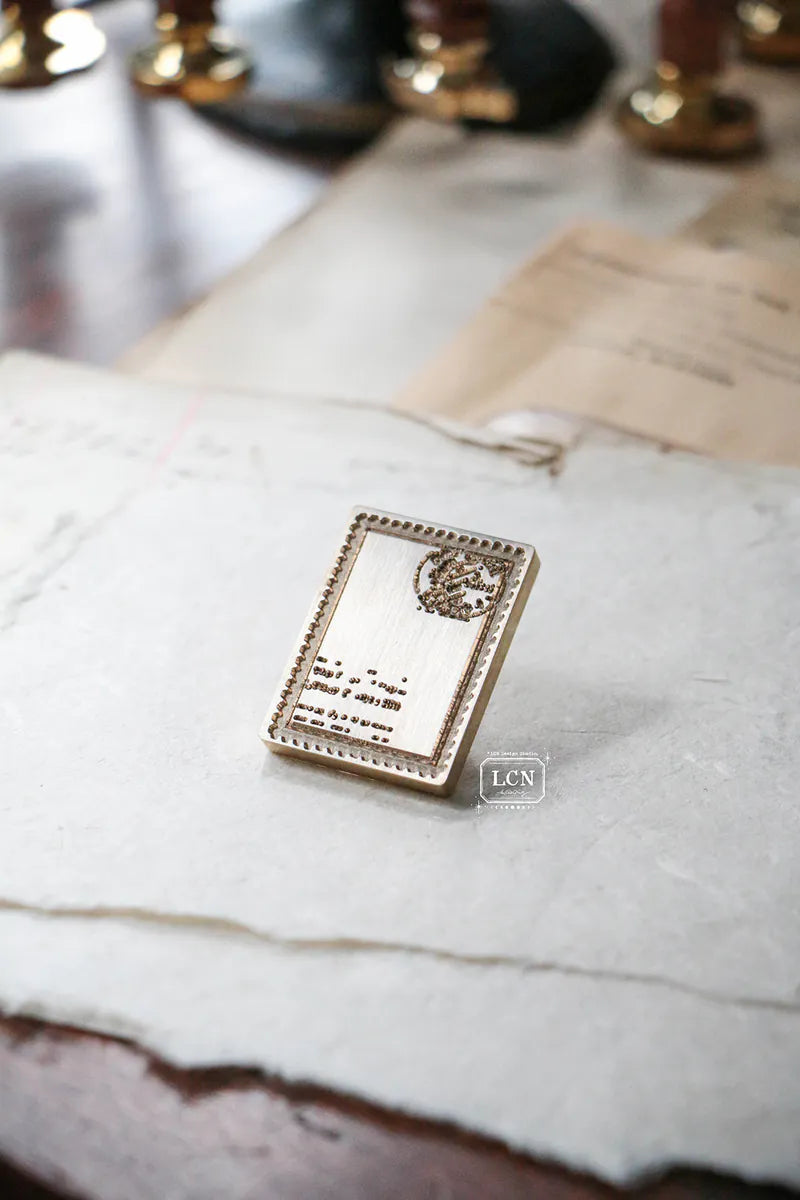 LCN wax seal stamp set: Postage stamp L