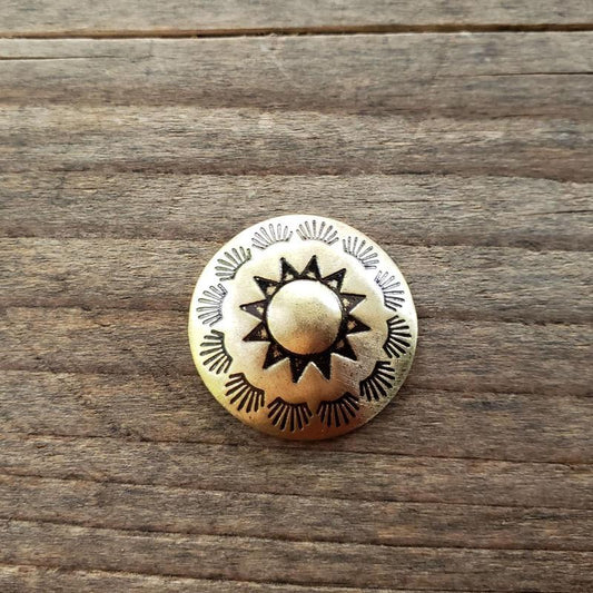 PRE-ORDER: Brass Pin Sun Round