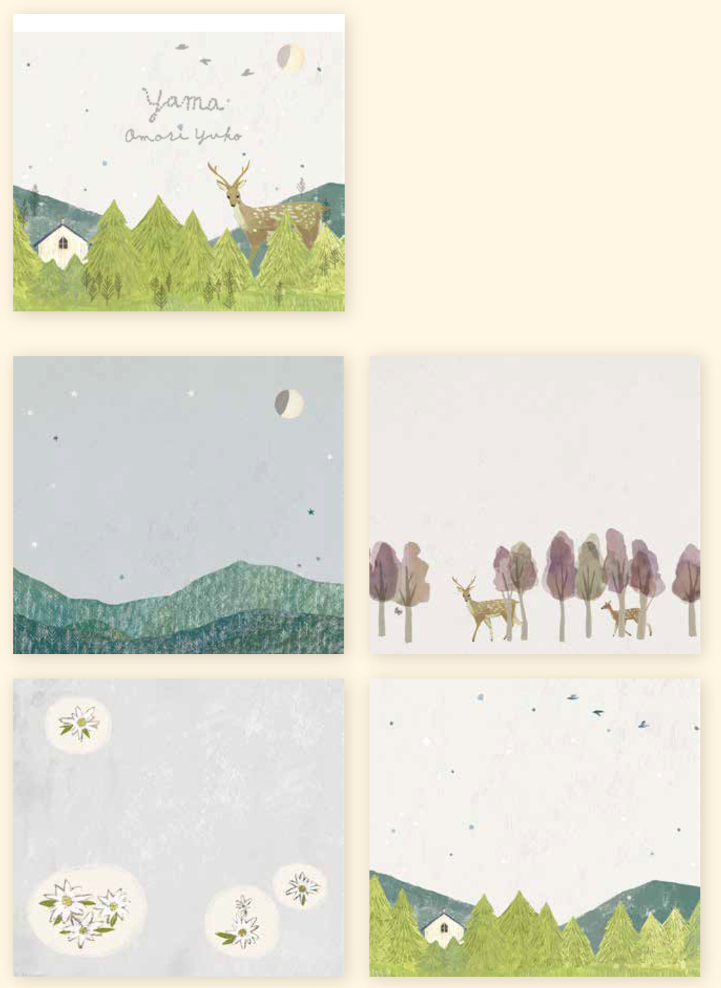 Cozyca products: Yuko Omori: Memopad Yama (Mountain)