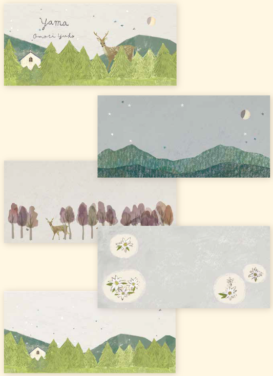 Cozyca products: Yuko Omori: Letterpad Yama (Mountain)