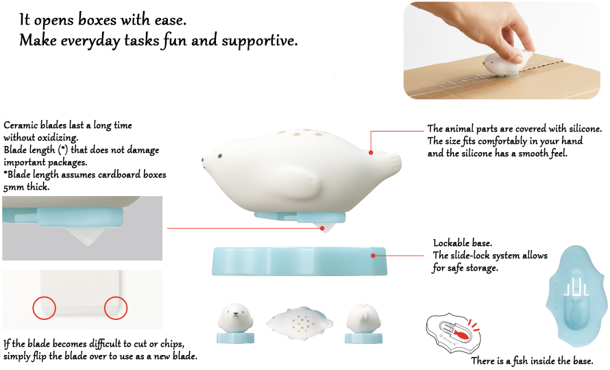 PLUS: PICO FRIENDS Animal Box Opener + 1 Blade replacement