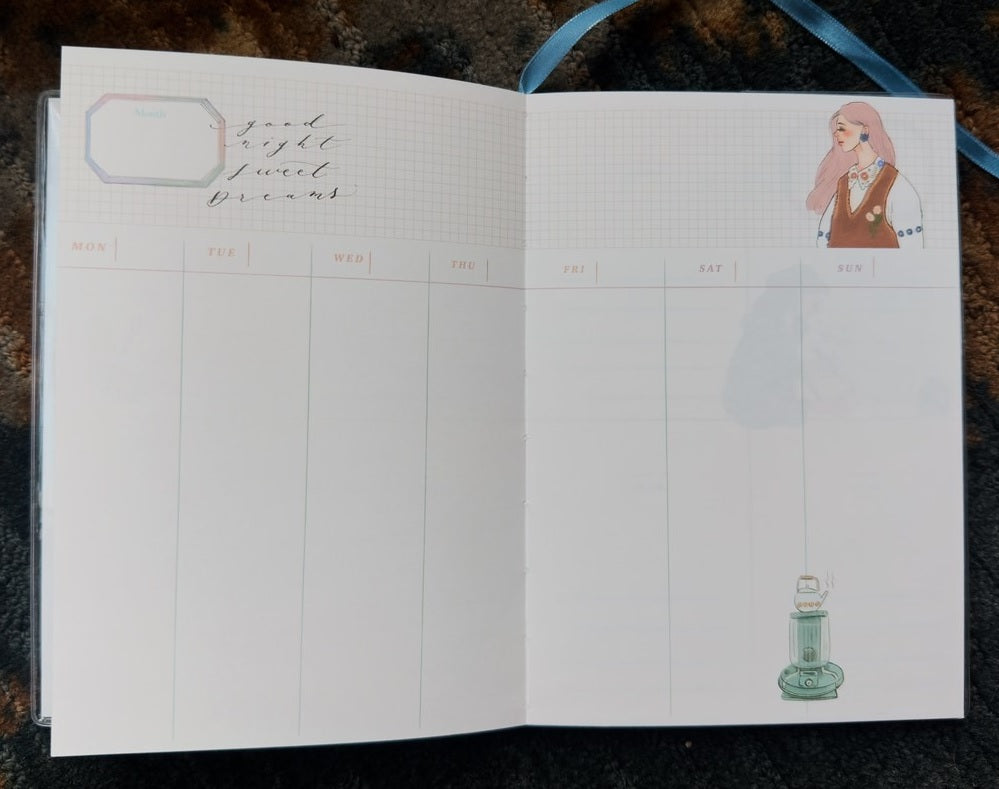 LA DOLCE VITA: Free date B6 Planner: Camping Life