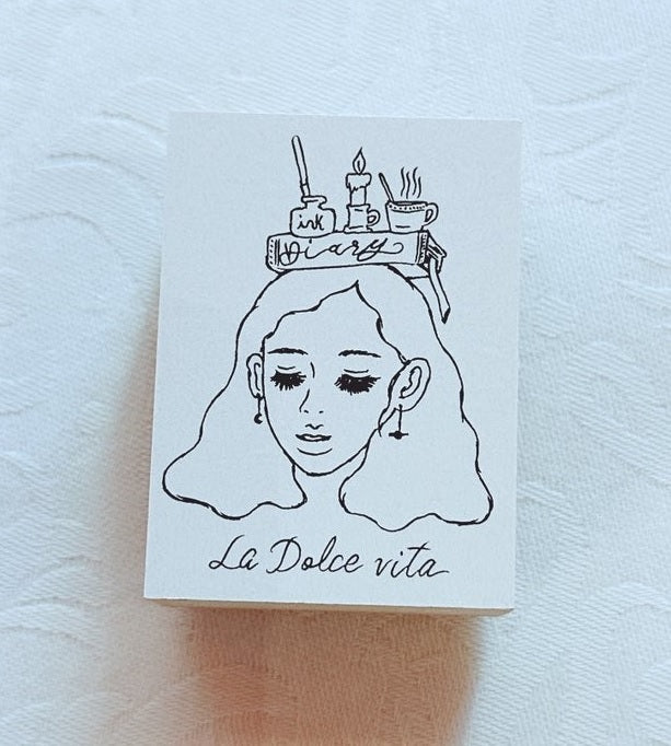 LA DOLCE VITA: Rubber Stamp - La Dolce Vita 10th Anniversary Girl