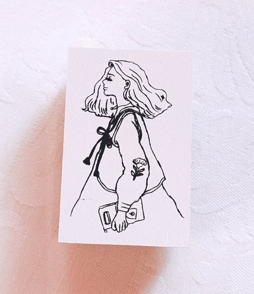 LA DOLCE VITA: Rubber Stamp - Take a Trip with a Notebook