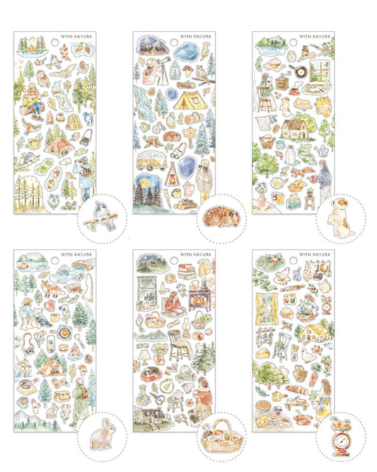 With Nature Sticker Sets