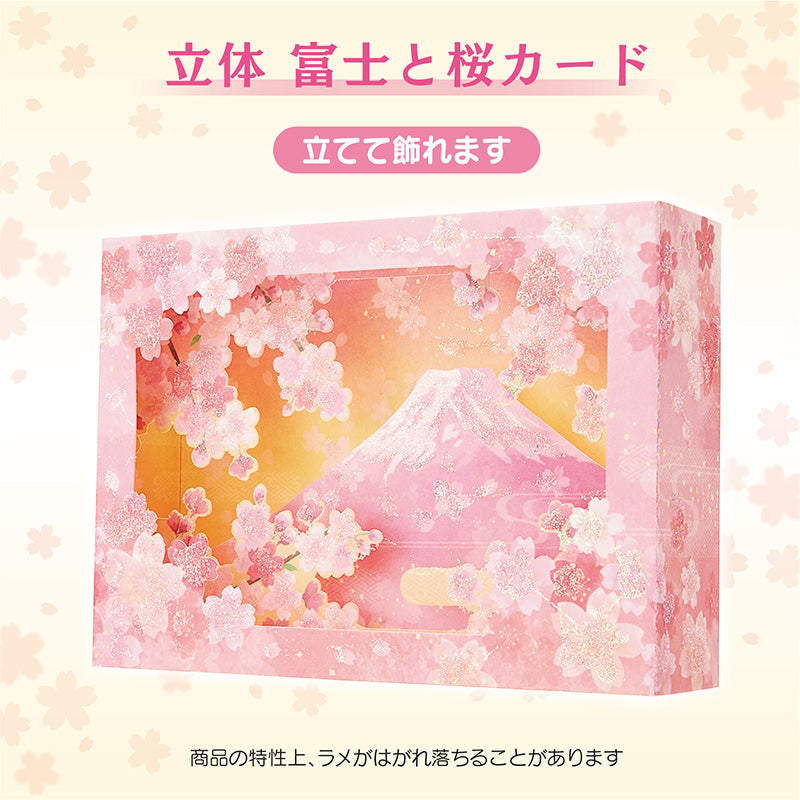 Greeting Card: Spring, Mt. Fuji & Cherry Blossom