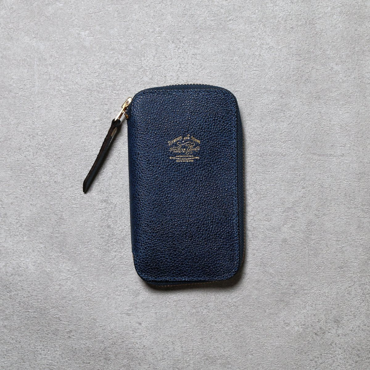 Kurozan Indigo Leather Zip Pen Case – Wanderlust by T.S.L