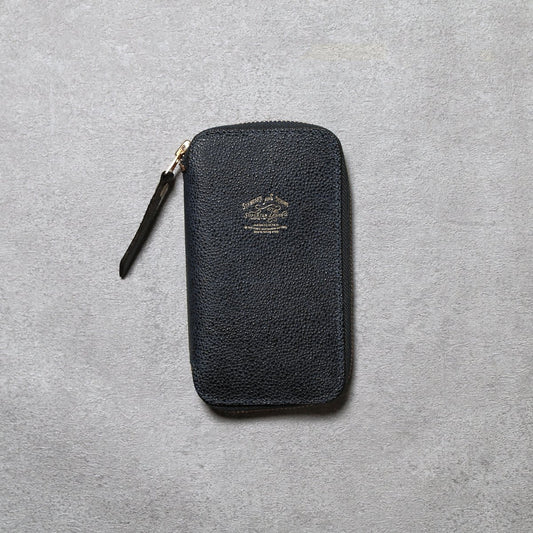 Kurozan Black Leather Zip Pen Case